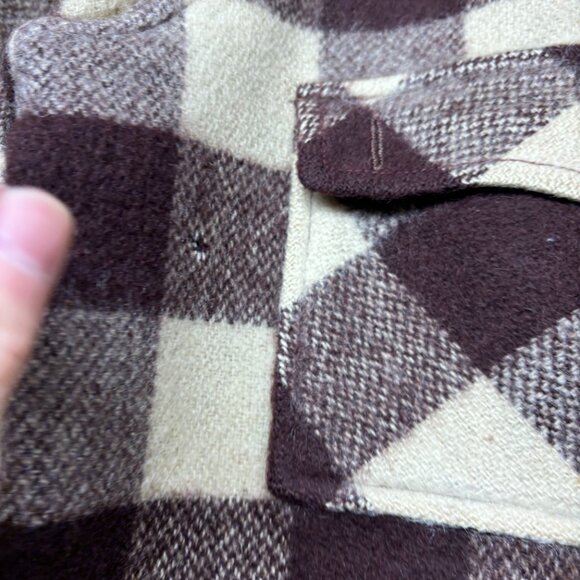 Vintage Weather Master Jacket Women Large Brown Wool Minnesota Woolen Co 50s 60s - Picture 9 of 16